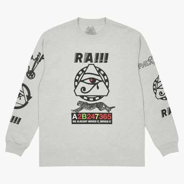 Palace Ra Longsleeve Gray Marl