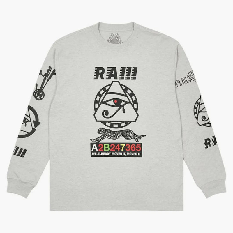 Palace Ra Longsleeve Gray Marl