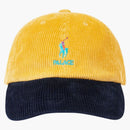 Palace Ralph Lauren Corduroy Classic Polo Cap Palazzo Yellow/Aviator Navy