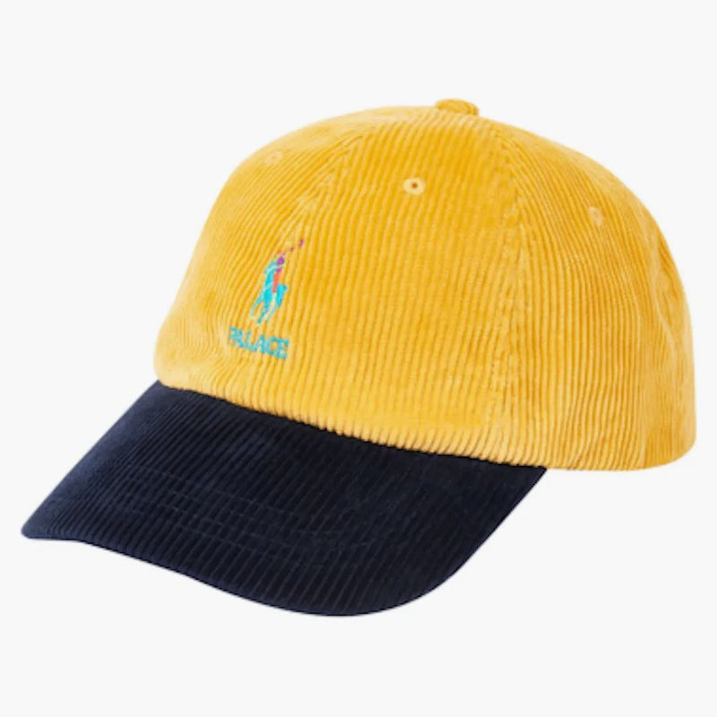 Palace Ralph Lauren Corduroy Classic Polo Cap Palazzo Yellow/aviator Navy