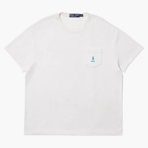 Palat Ralph Lauren Waffle Pocket Tea Alb pur