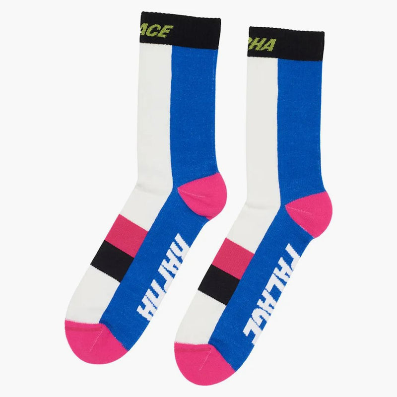 Palace Rapha Merino Socks White/blue/pink