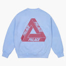 Palace Reacto Tri-ferg Crew Blue
