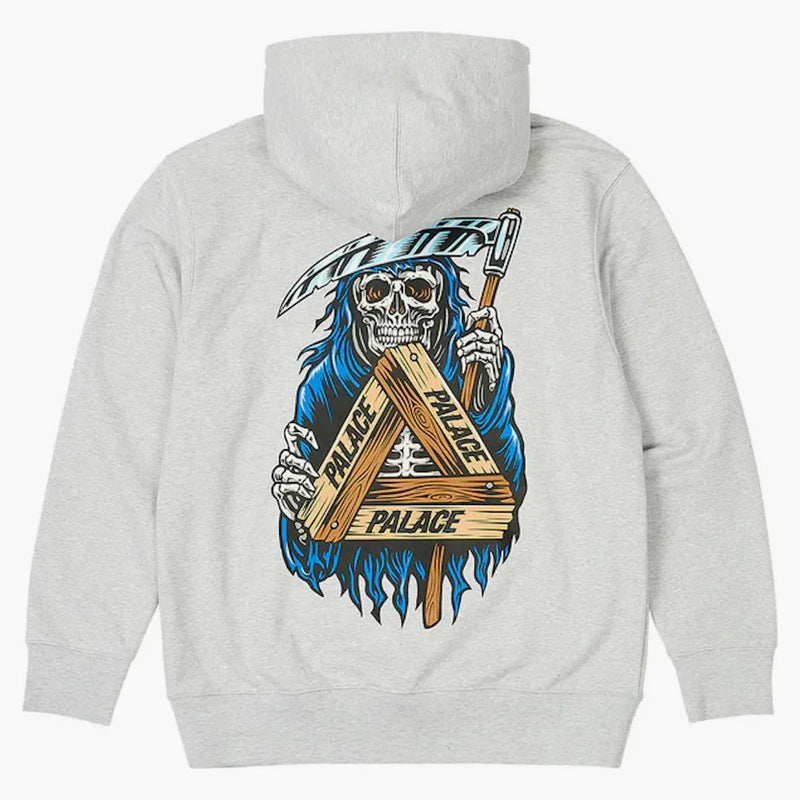 Palace Reaper Hood Grey Marl