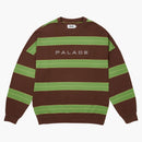 Palace Relax Stripe Crewed Brown