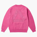 Palace Reverse P-3 Crew Shock Pink