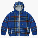 Palace Reversible Check Fleece Jacket Blue