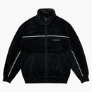 Panel de costilla de palacio con cremallera negro