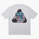 Palace Ripped T-shirt Grey Marl
