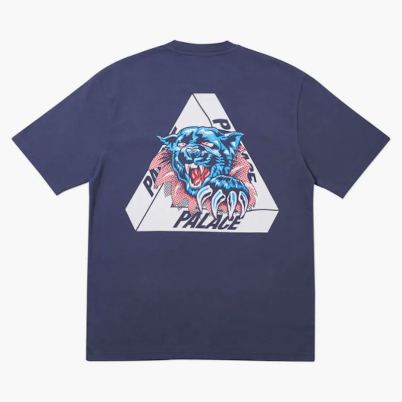 T-shirt mappato a palazzo blu scuro