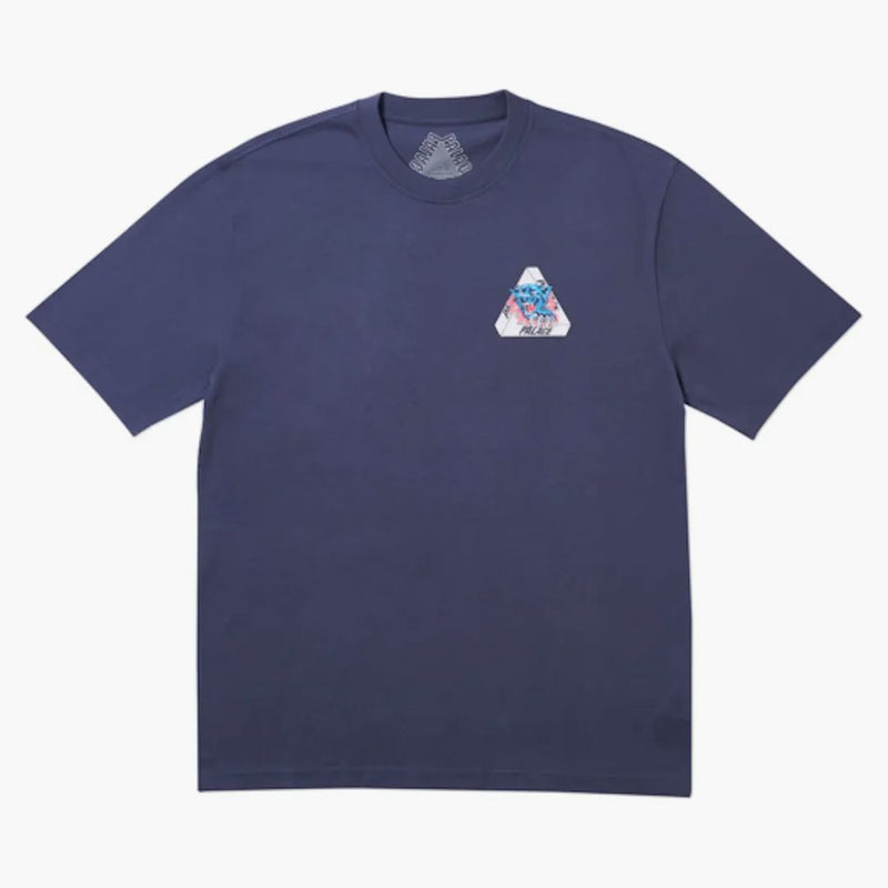 T-shirt mappato a palazzo blu scuro