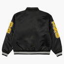 Giacca varsity satinato palazzo nero