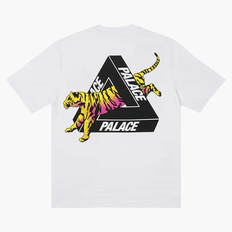 Palace Seoul Exclusive Tiger Tri-Ferg T-Shirt White