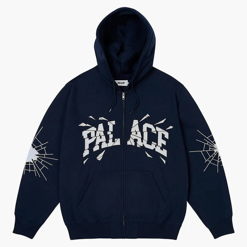 Palace Shaatter Zip Hood Navy