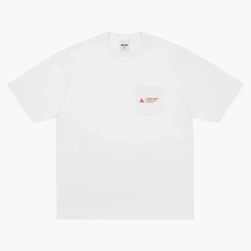 Palace Shop Locator Pocket London T-shirt White