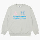 Palace Shopping Experience Crew Gray Marl