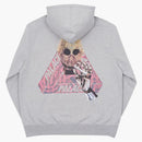 Palace Skeledon Hood Gray Marl