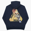 Palace Skeledon Hood Navy/Yellow
