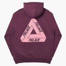 Palace Slub Hood Burgundy