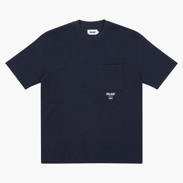 Palacio Slub Square Pocket Camiseta Navy
