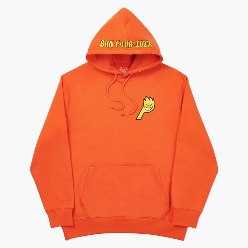 Palace Spitfire Live to Bun Hood Dark Orange