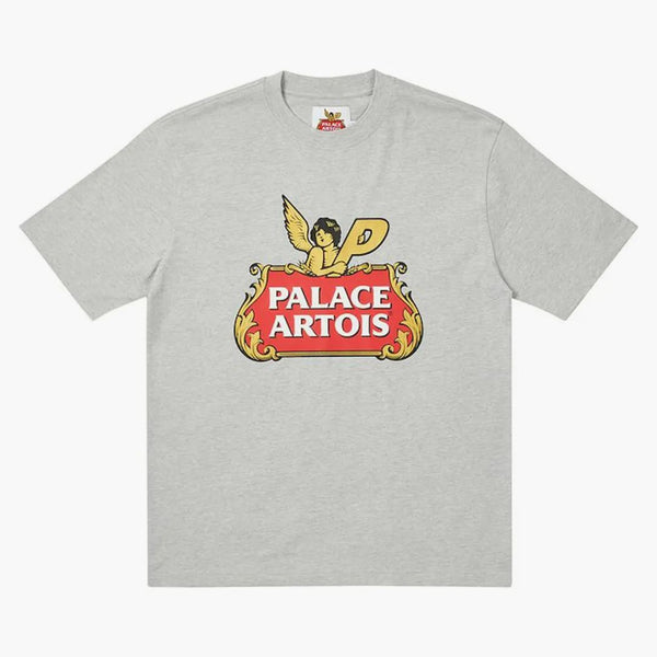 Palace Stella Artois Cartouche T-shirt Gray Marl