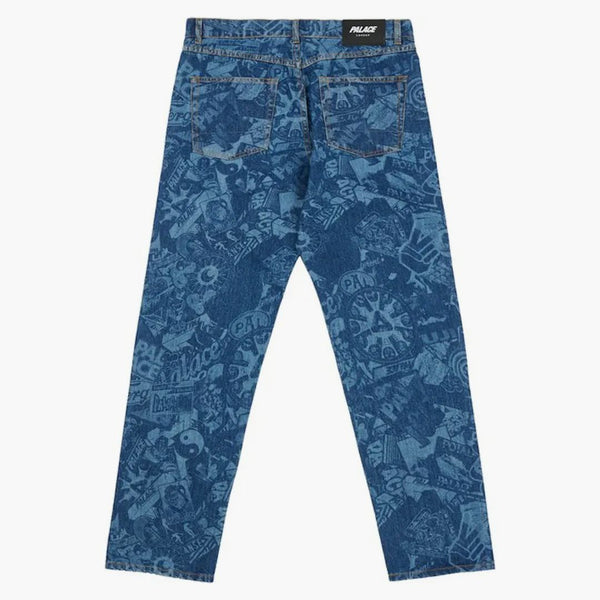 Palace Sticker Pack Denim Jean Stonewash