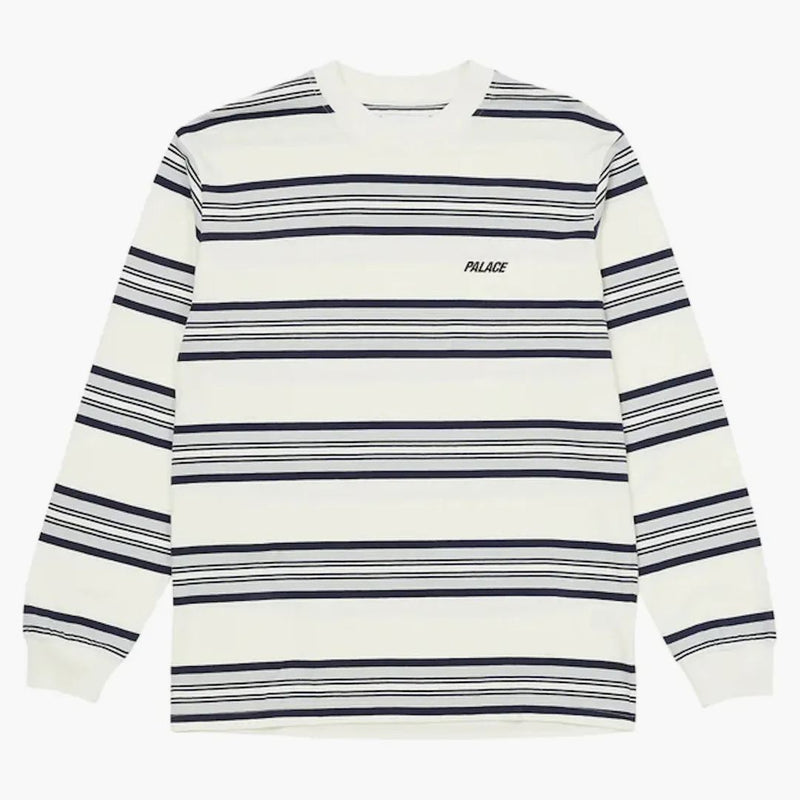 Palác Stoner Stripe Longsleeve Top White