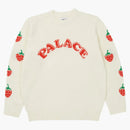 Palace Strawberry Knit White