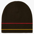 Palace Stripe Nein Cuff Beanie Brown