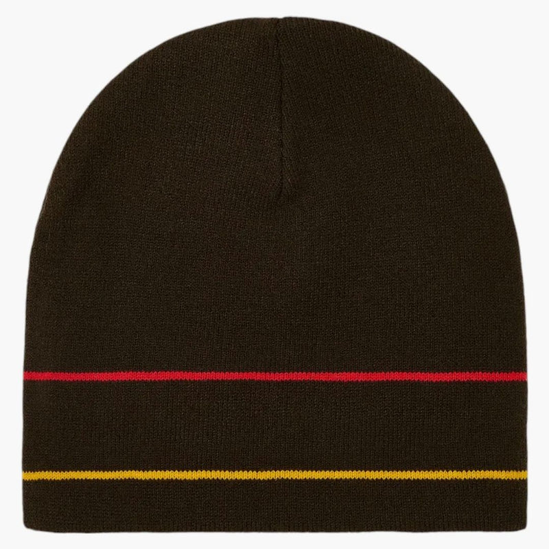 Palace Stripe Nein Cuff Beanie Brown