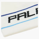 Palace Stripe Nein Cuff Beanie White