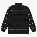 Palace Striped Turtleneck Black