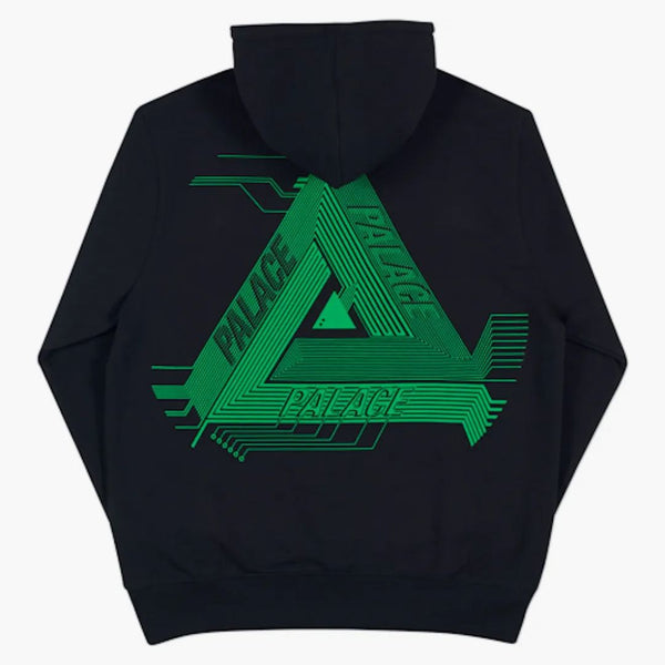 Palace Surkit Hood czarny/zielony