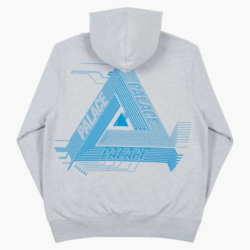 Palace Surkit Hood Grey Marl/blue