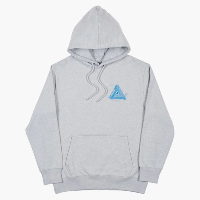 Palace Surkit Hood Grey Marl/blue