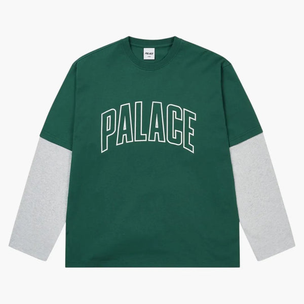 Palace Surprisingly Longsleeve Racey Green/grey Marl