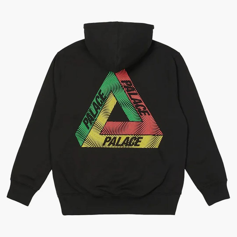 Palace Swirl Tri-Ferg Hood nero