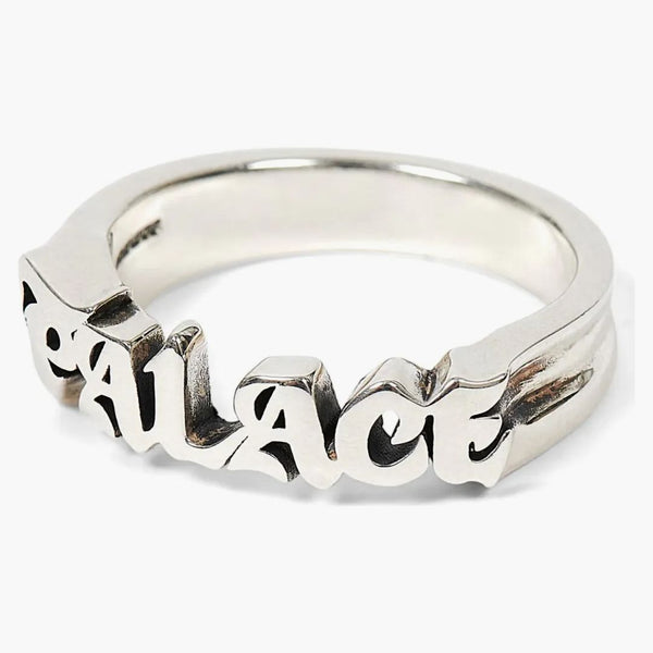 Palace TGF Old Font Ring Silver