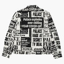 Giacca di denim tabloid di palazzo nero