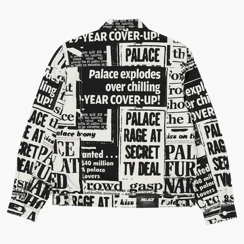 Palace Tabloid Denim Jacket Black