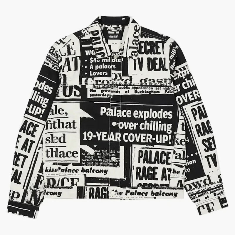 Palace Tabloid Denim Jacket Black
