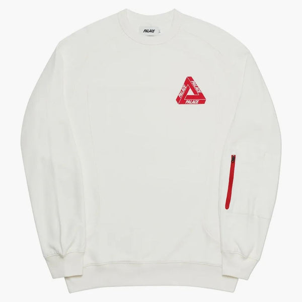 Palace Techie Ferg Crew White