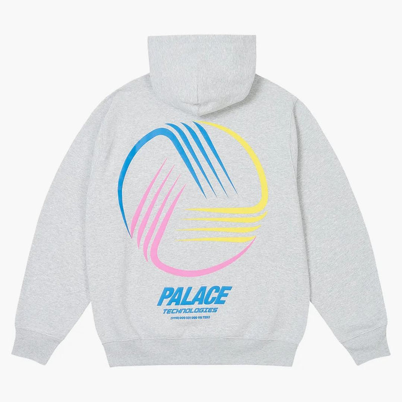 Palace Technologies Hood Grey Marl