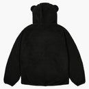 Giacca in pile di orsacchiotto palazzo nero