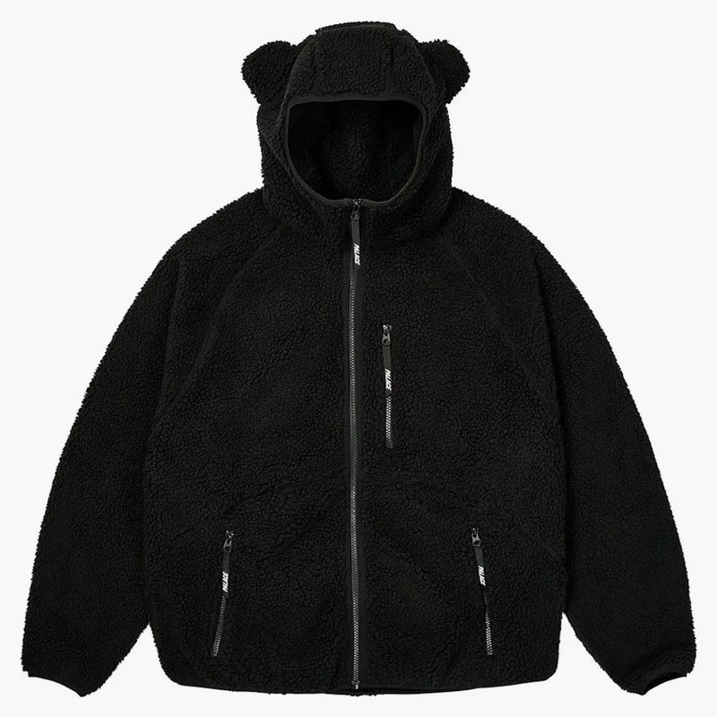 Palace Teddy Fleece Jacket Black