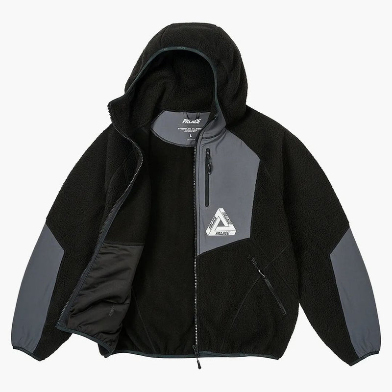 Palace Therma fleece jacka svart