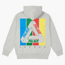 Palace Tre-emb Hood Grey Marl