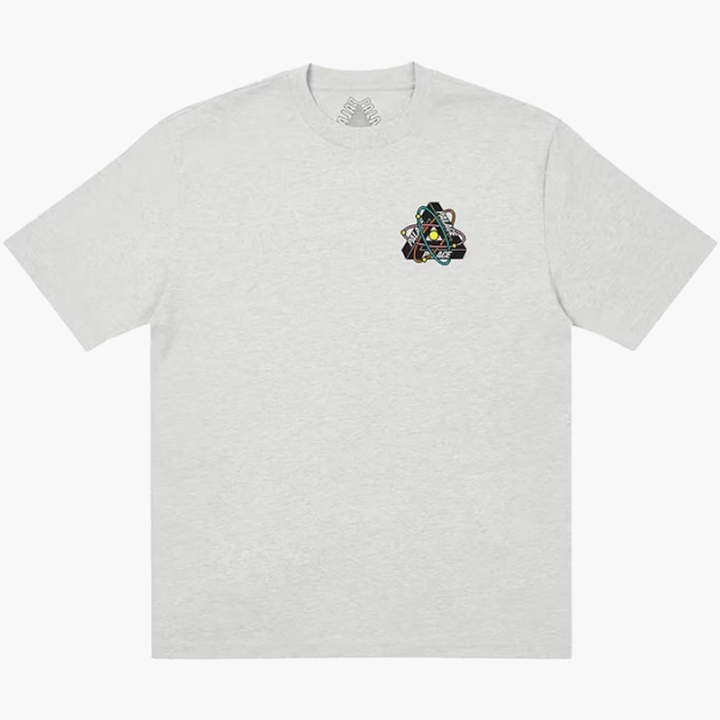 Palace Tri-Atom Tee Grey Marl