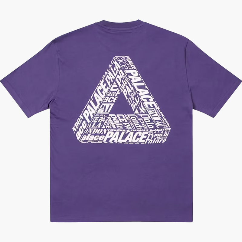 Palace Tri-Text Tee Purple Rückseite